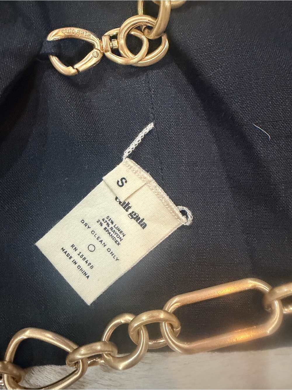 Cult Gaia Black Chain-Strap Square Neck Crop Top - Picture 7 of 7